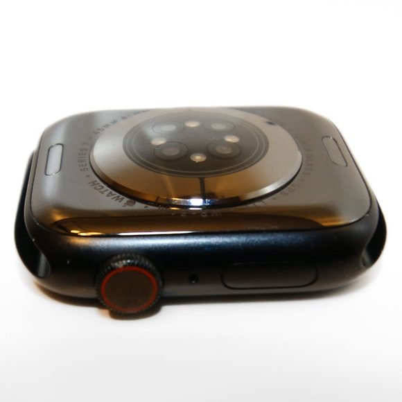 Apple Watch Series 7 GPS + Cellular Aluminum 45mm Black Midnight Sport Band M/L - Picture 12 of 16